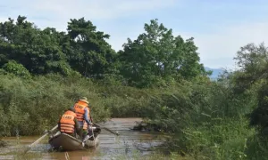 Người phụ nữ mất tích khi băng qua cầu tràn